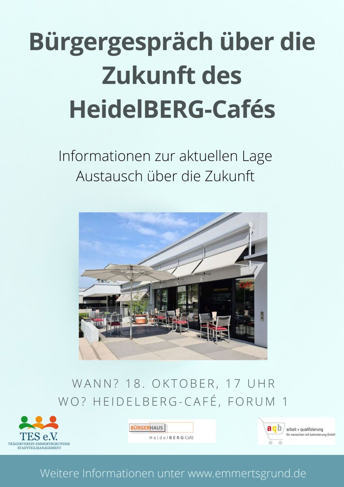 Wie geht es weiter mit dem HeidelbERG-Café?