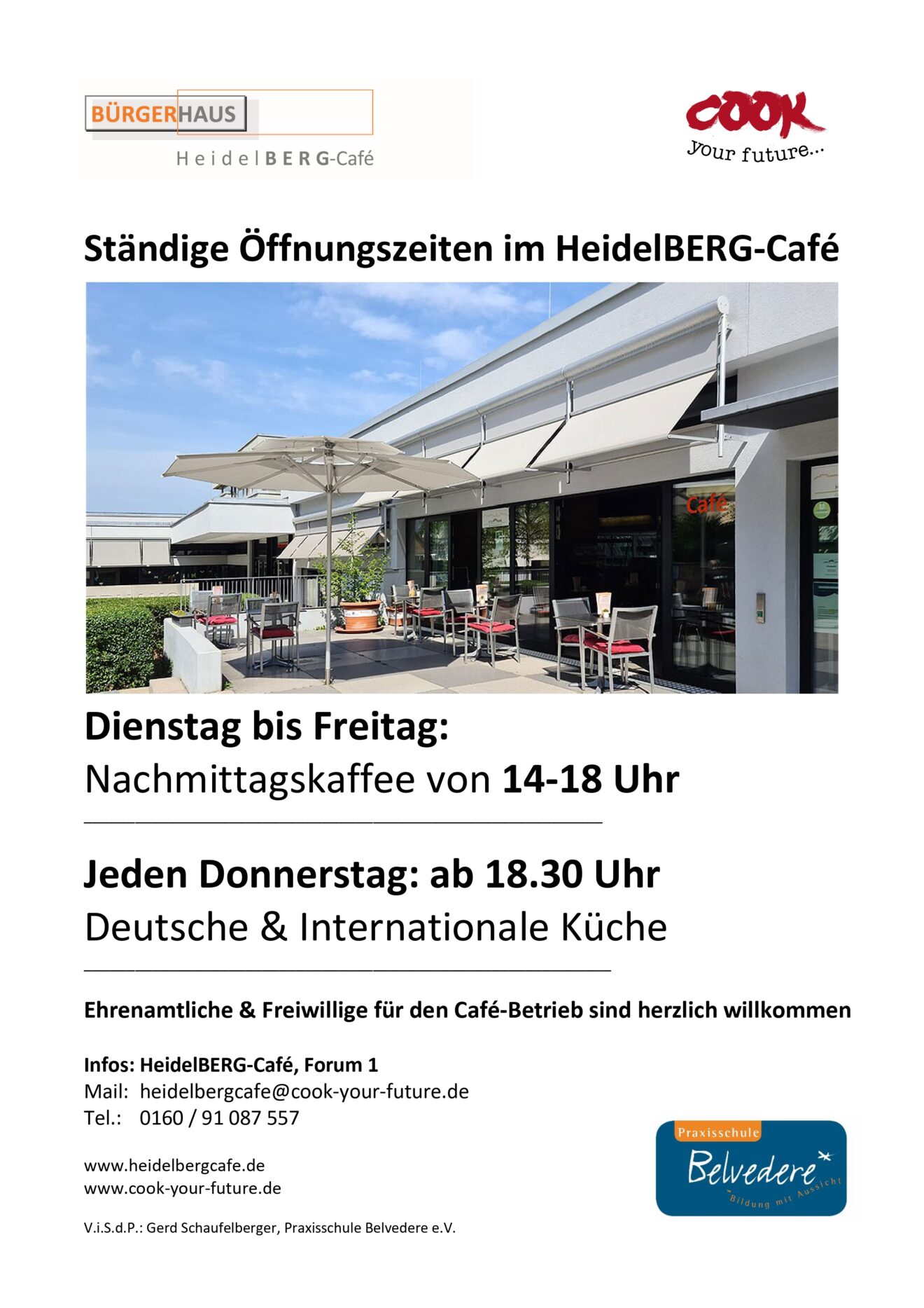Frühlingshaftes Kulturprogramm im HeidelBERG-Café