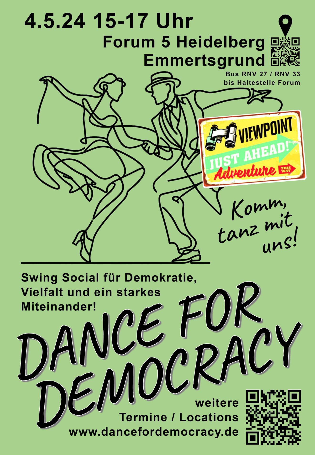 Dance for Democracy bittet den Berg zum Tanz!