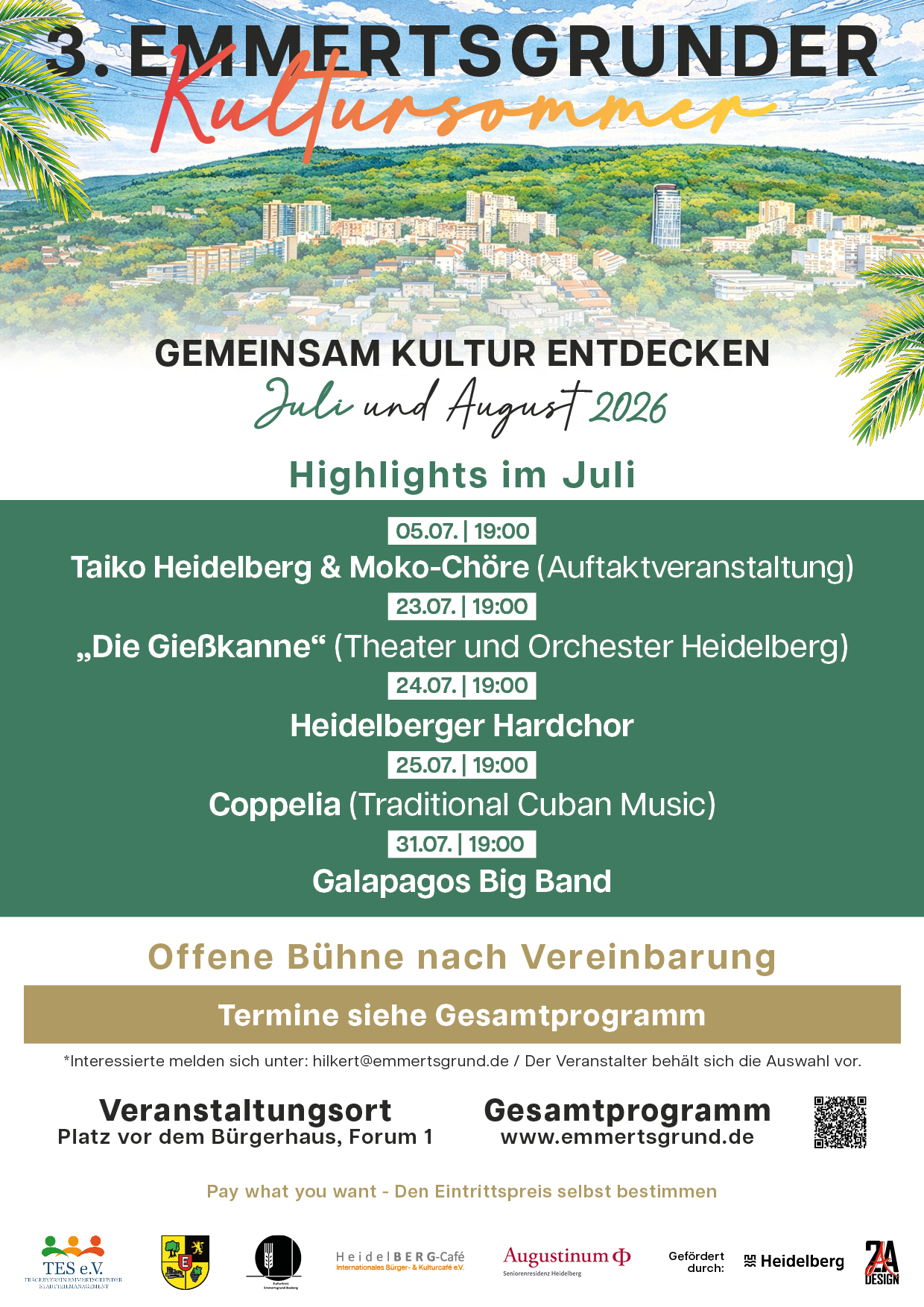 Gemeinsam Kultur entdecken – der Emmertsgrunder Kultursommer startet am 5. Juli in seine dritte Runde