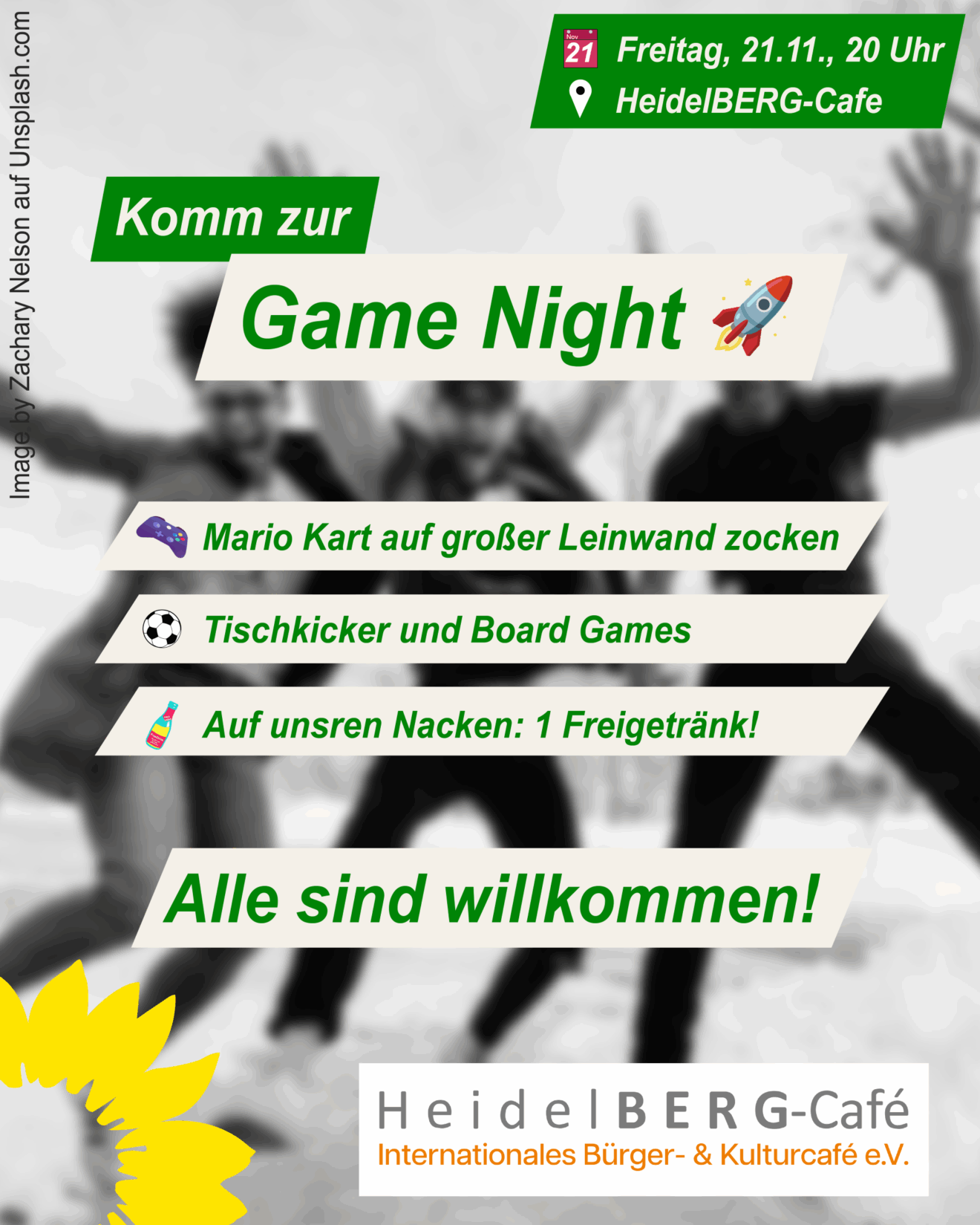 Game Night für junge Erwachsene auf dem Emmertsgrund