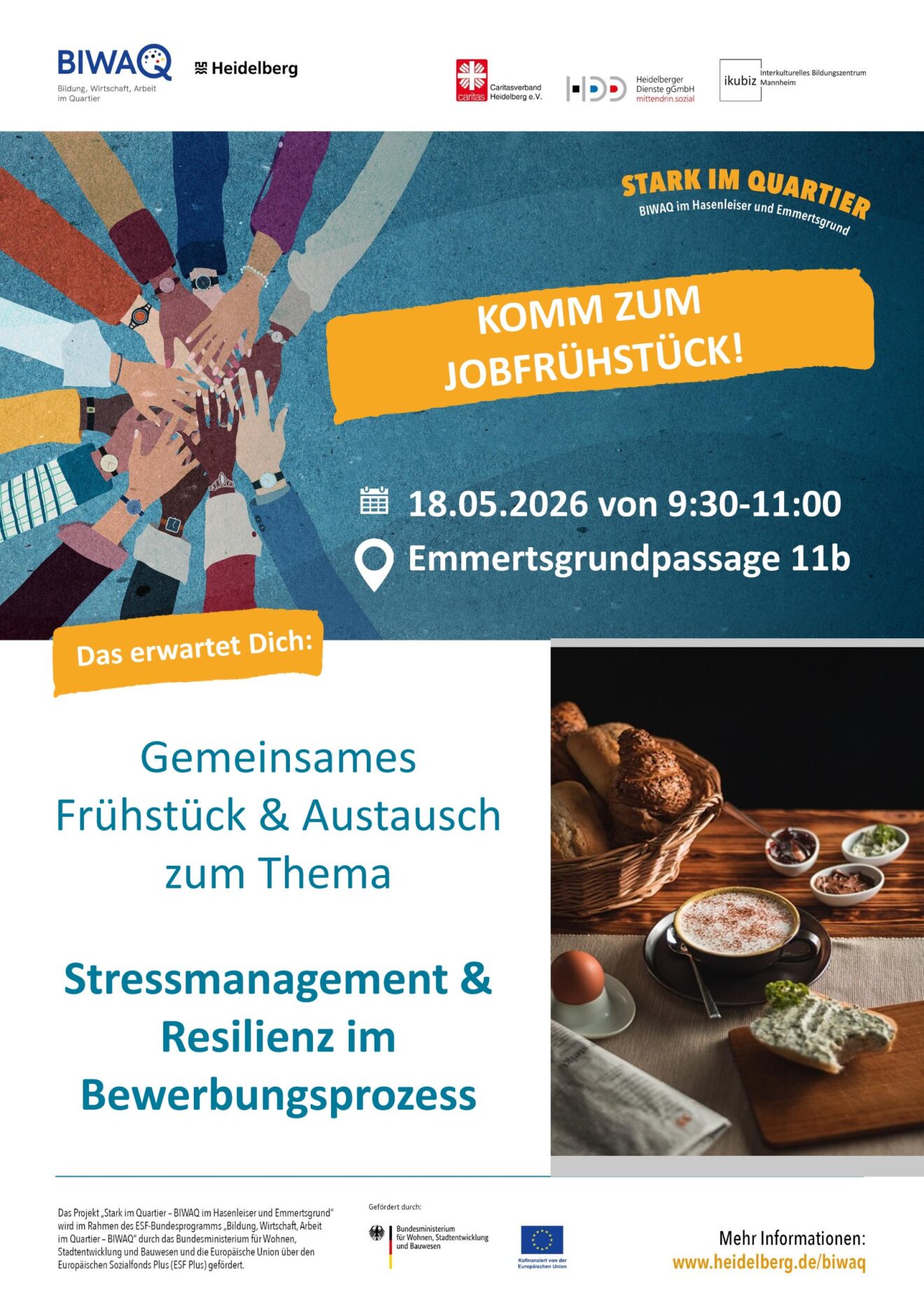 BIWAQ Jobfrühstück im Mai