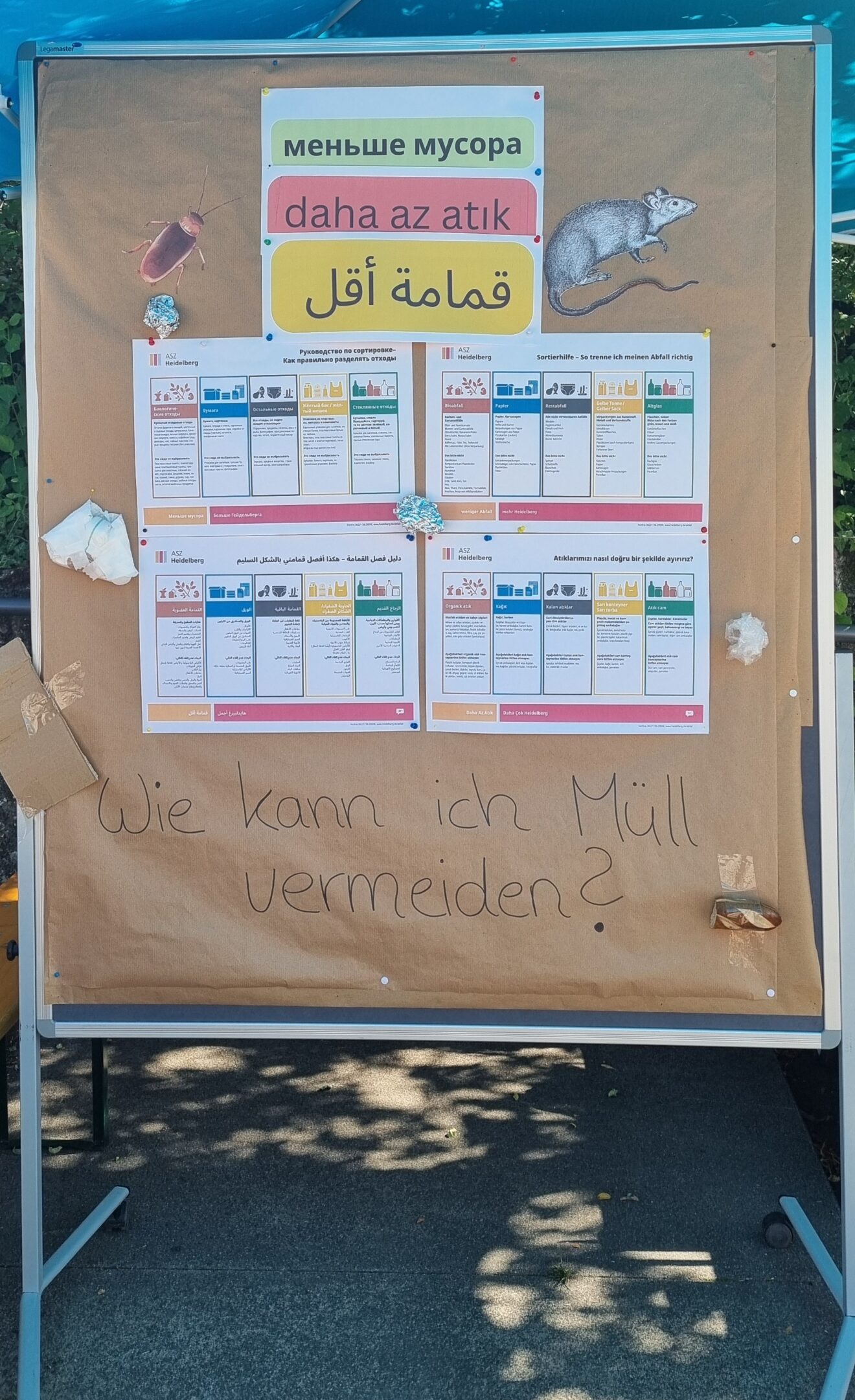 Müllangeln mit Lerneffekt: Stadtteilbüro Emmertsgrund klärt beim Sommerfest über Mülltrennung auf