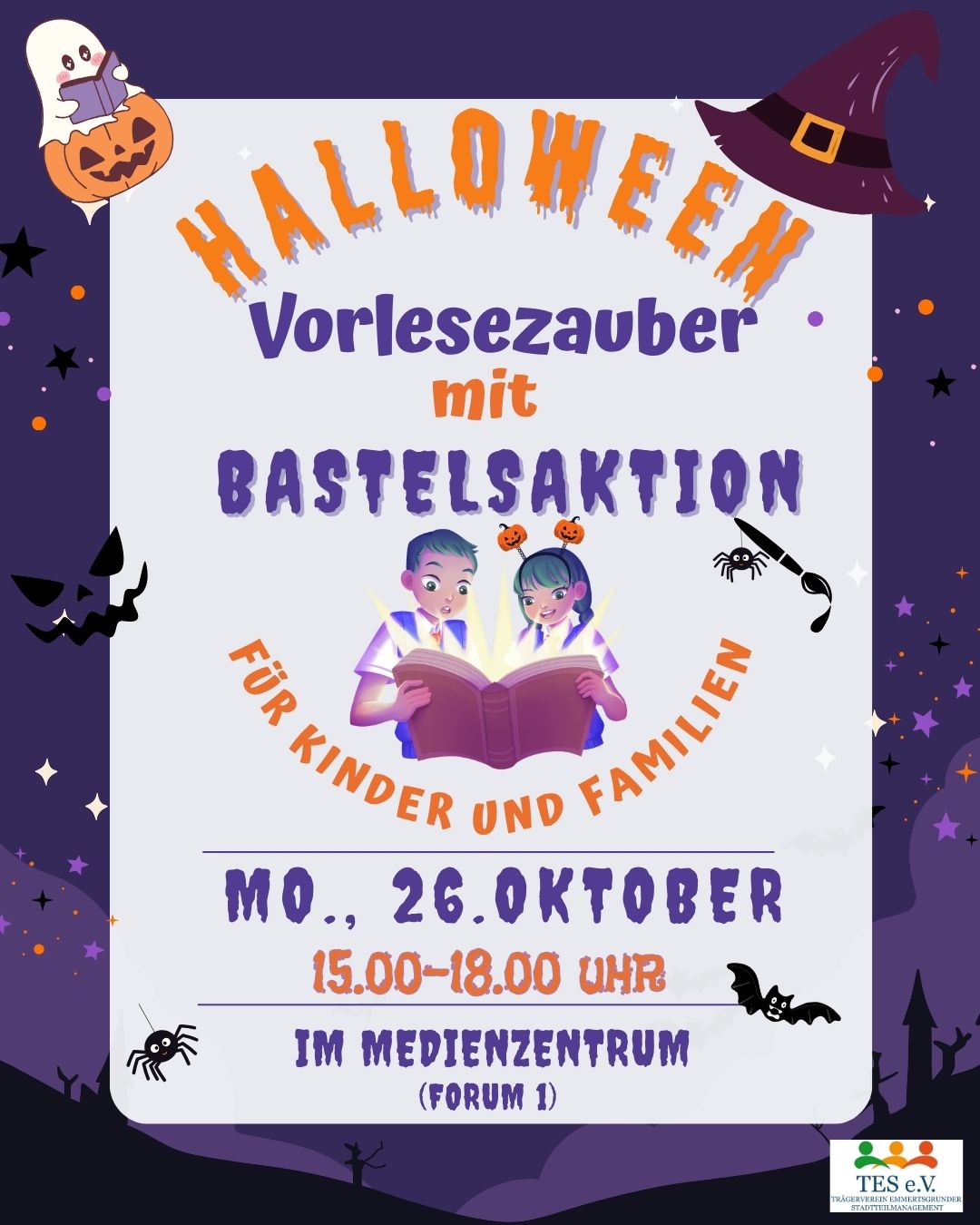 Medienzentrum bei der Einschulung mit Infostand dabei -Halloweenspaß steht als Nächstes an