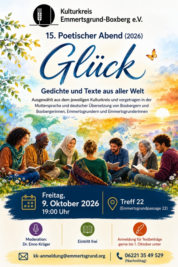 Poetischer Abend: Glück